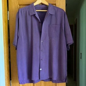 Tommy Bahama original XL short sleeve solid silk shirt.